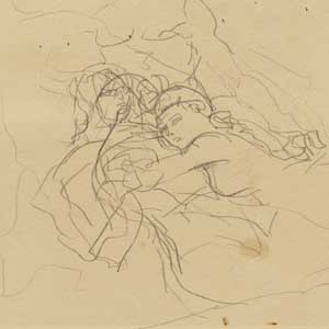 Two Drowning Figures (Study for Undertow)